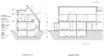 Einfamilienhaus - Schnitte