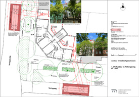 Zweiter Rettungsweg mit Feuerwehr-Aufstellfläche